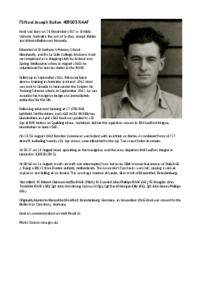 A preview of a PDF biography for Bullen, Noel Joseph